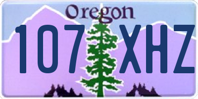 OR license plate 107XHZ