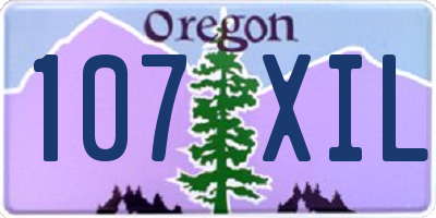 OR license plate 107XIL