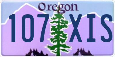 OR license plate 107XIS