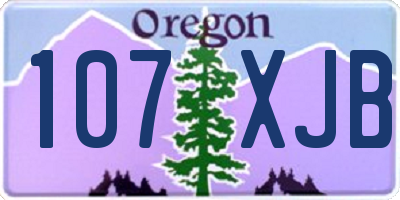OR license plate 107XJB