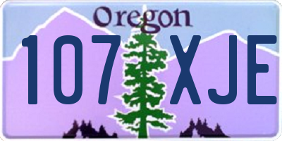 OR license plate 107XJE
