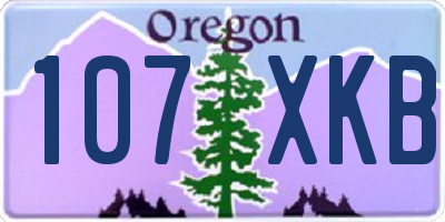 OR license plate 107XKB
