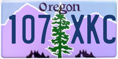 OR license plate 107XKC
