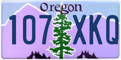 OR license plate 107XKQ