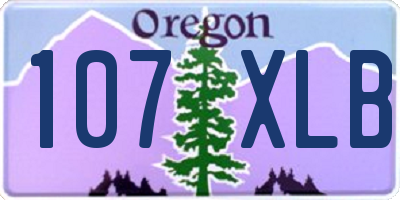 OR license plate 107XLB
