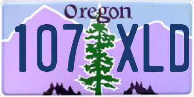 OR license plate 107XLD
