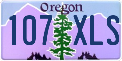 OR license plate 107XLS