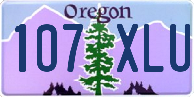 OR license plate 107XLU