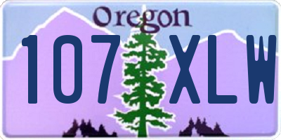 OR license plate 107XLW