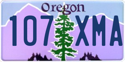 OR license plate 107XMA