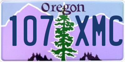 OR license plate 107XMC