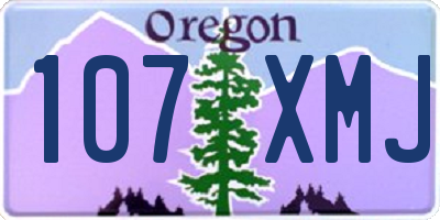 OR license plate 107XMJ