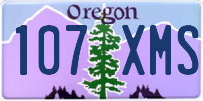 OR license plate 107XMS