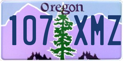OR license plate 107XMZ
