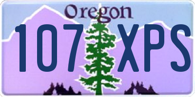 OR license plate 107XPS