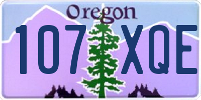 OR license plate 107XQE