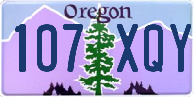 OR license plate 107XQY