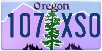 OR license plate 107XSO