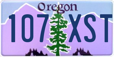 OR license plate 107XST