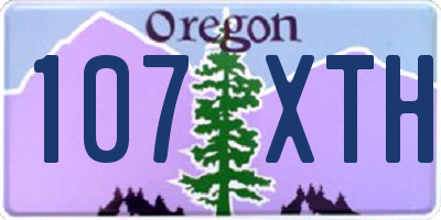 OR license plate 107XTH