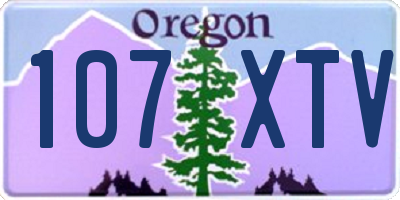 OR license plate 107XTV
