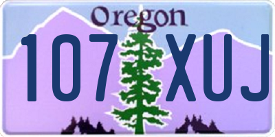 OR license plate 107XUJ