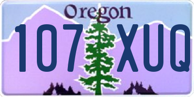 OR license plate 107XUQ