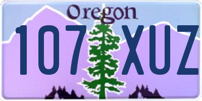 OR license plate 107XUZ