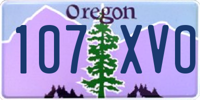 OR license plate 107XVO