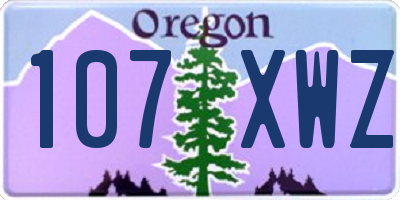 OR license plate 107XWZ