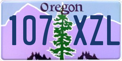 OR license plate 107XZL