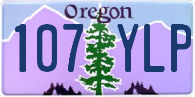 OR license plate 107YLP