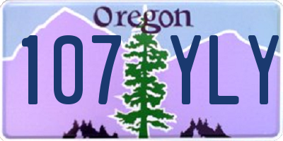 OR license plate 107YLY