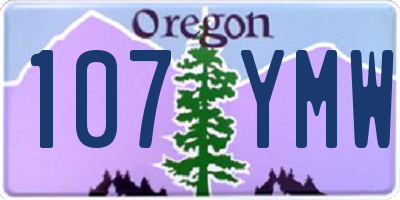OR license plate 107YMW