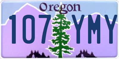 OR license plate 107YMY