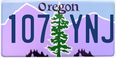 OR license plate 107YNJ