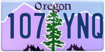 OR license plate 107YNQ