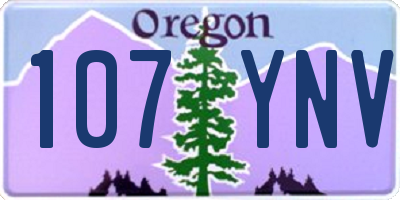OR license plate 107YNV