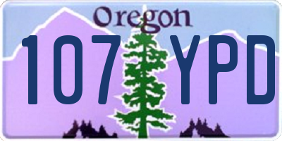 OR license plate 107YPD