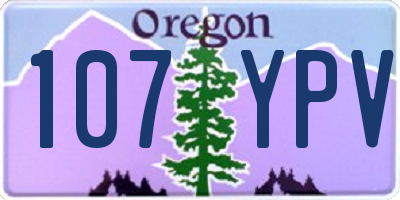 OR license plate 107YPV