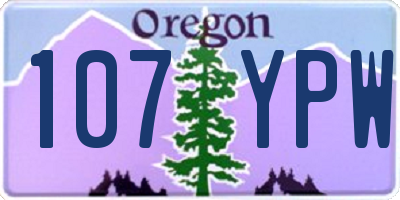 OR license plate 107YPW
