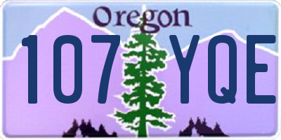 OR license plate 107YQE
