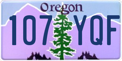 OR license plate 107YQF