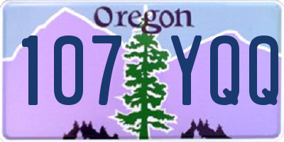 OR license plate 107YQQ