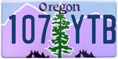 OR license plate 107YTB