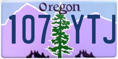 OR license plate 107YTJ