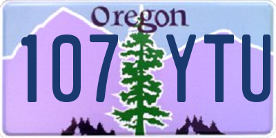 OR license plate 107YTU