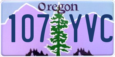 OR license plate 107YVC