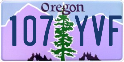 OR license plate 107YVF
