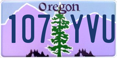 OR license plate 107YVU